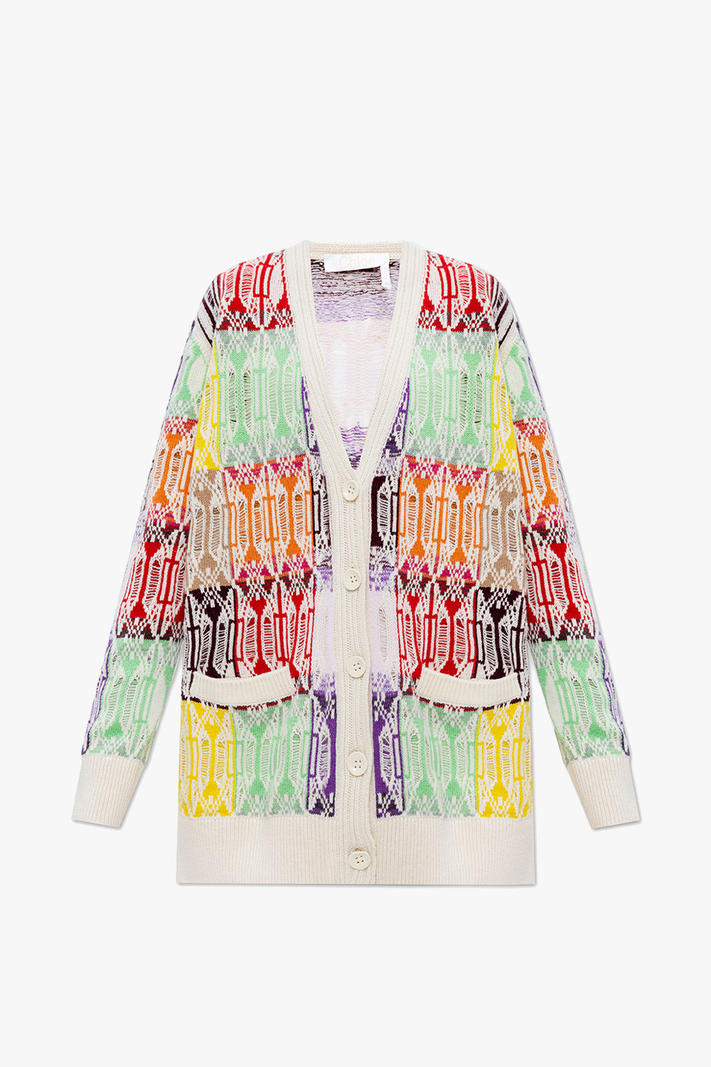 Multicolour Cashmere cardigan Chloé - livre chloe laraignee